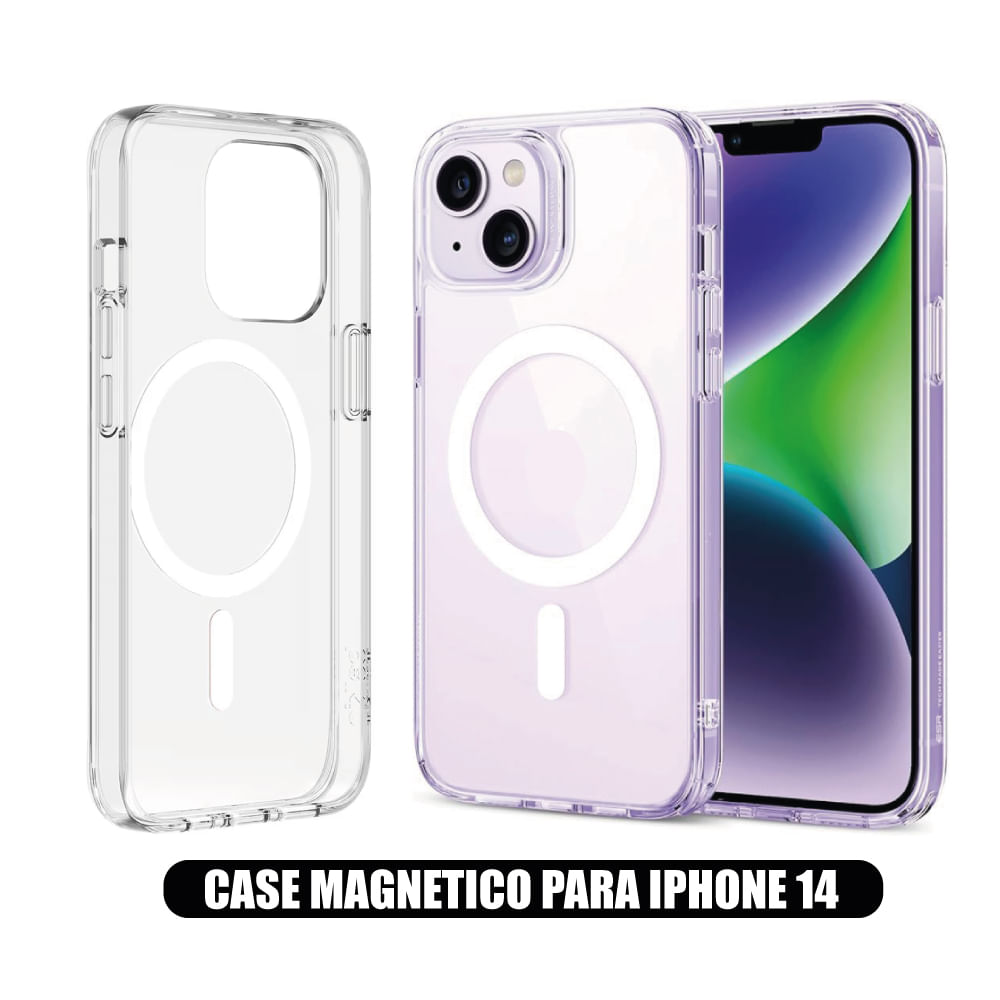 Case Magnetico Transparente para iPhone 14