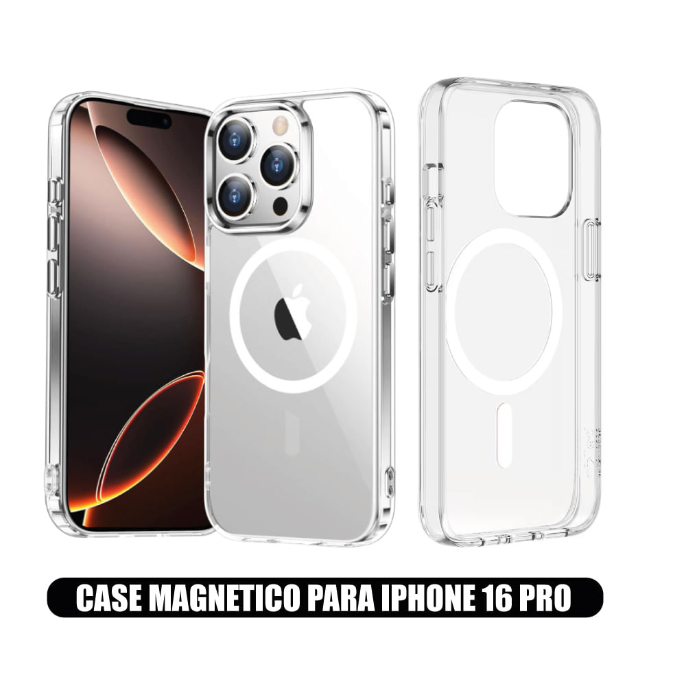 Case Magnetico Transparente para iPhone 16 PRO
