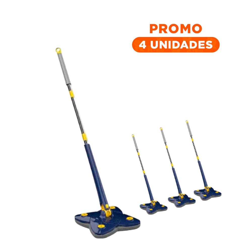 Pack4 Limpiador 360 con autoexprimidor 4 esquinas azul practico para uso diario