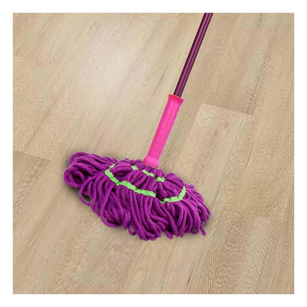 Trapedor Giratorio con Autoexprimidor para Limpieza Eficiente de Pisos del Hogar