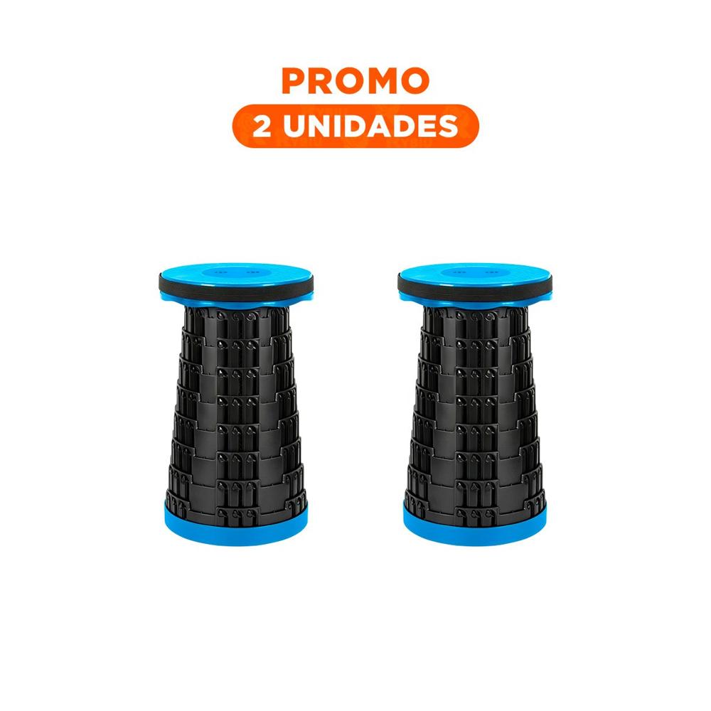 Pack2 Banco Practico Plegable con Tres Seguros para Visitas y Reuniones Y Regalo Sticker