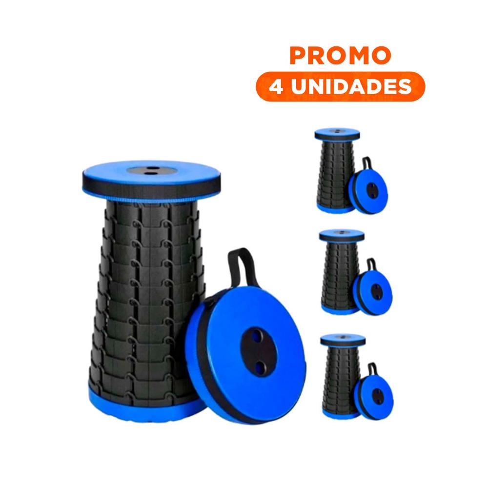 Pack4 Silla moderna 3 seguros portatil tapa azul centro negro para comedor y cocina