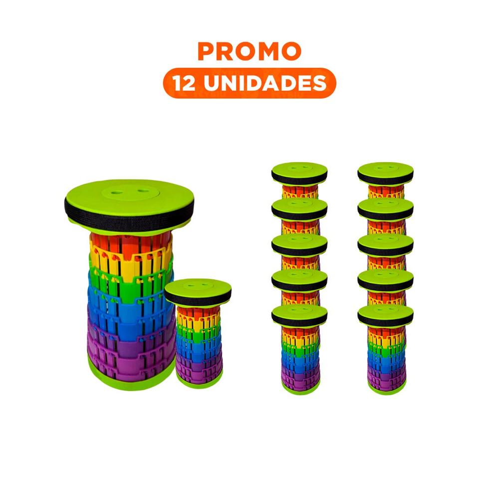 Pack12 Butaca Practica con Tres Seguros Plegable para Espacios Hogar