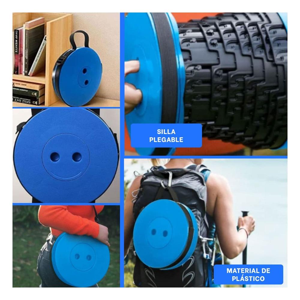 Butaca Plegable con 3 Seguros Portatiles Comoda para Espacios Interiores Y Ligas Regalo