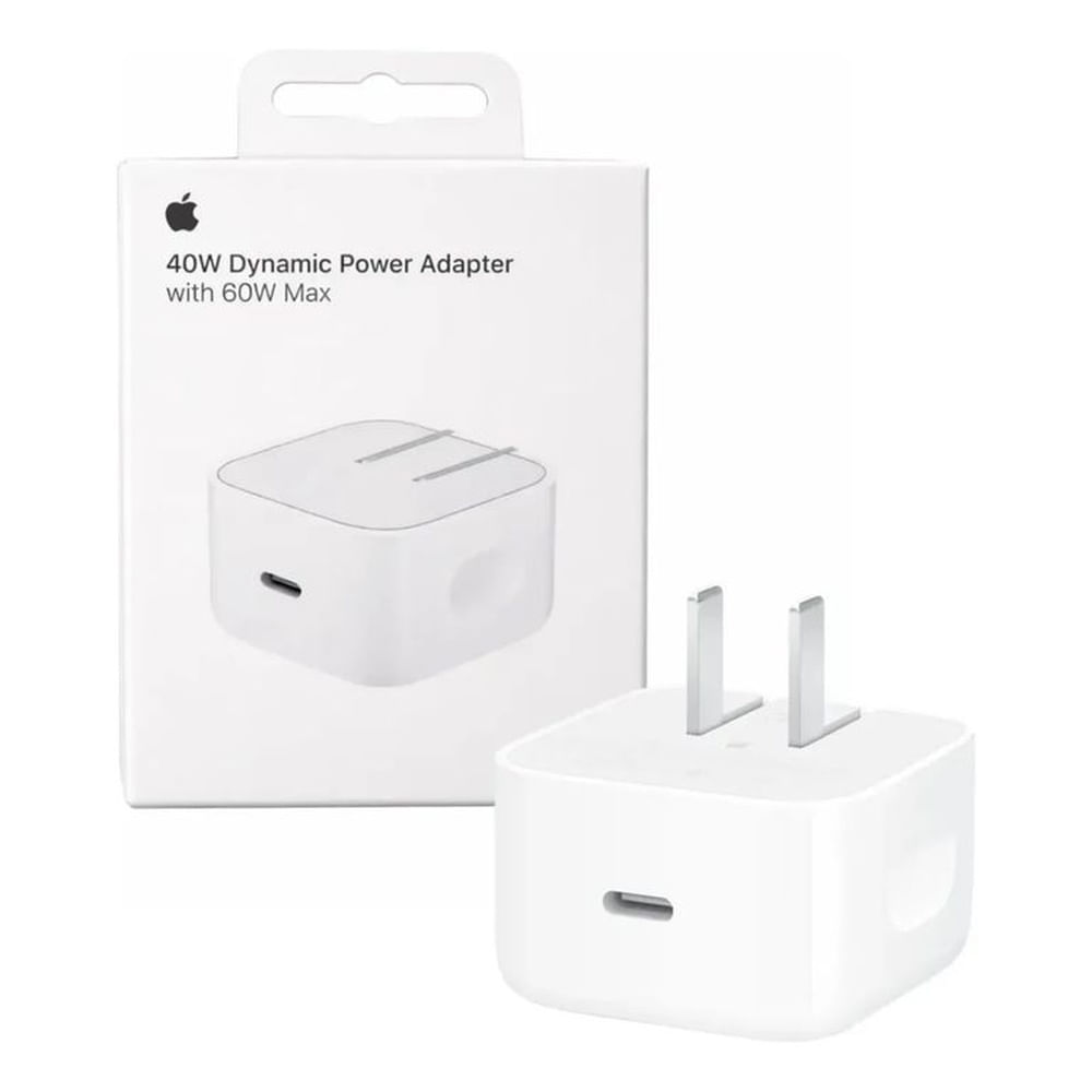 APPLE CARGADOR CUBO USB-C 40W PARA IPHONE - ORIGINAL