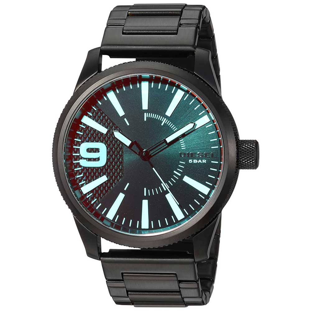 Reloj Diesel Rasp DZ1844 Acero inoxidable Negro Cristal Iridiscente