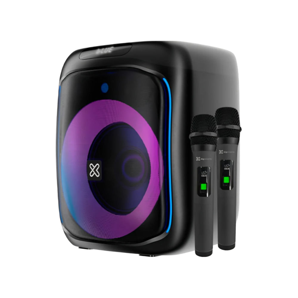 Parlante para Fiestas Klip Xtreme KLS-655-2M 120W con 2 Micrófonos