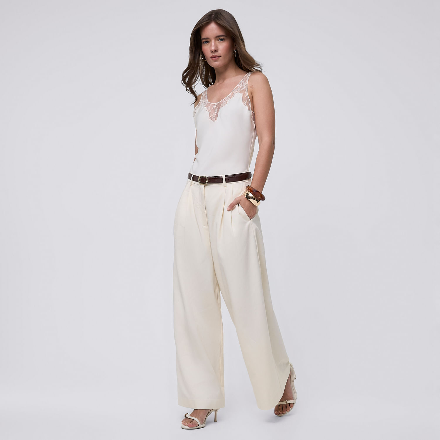 Pantalón Mujer Lc Neck Malabar Ecru L