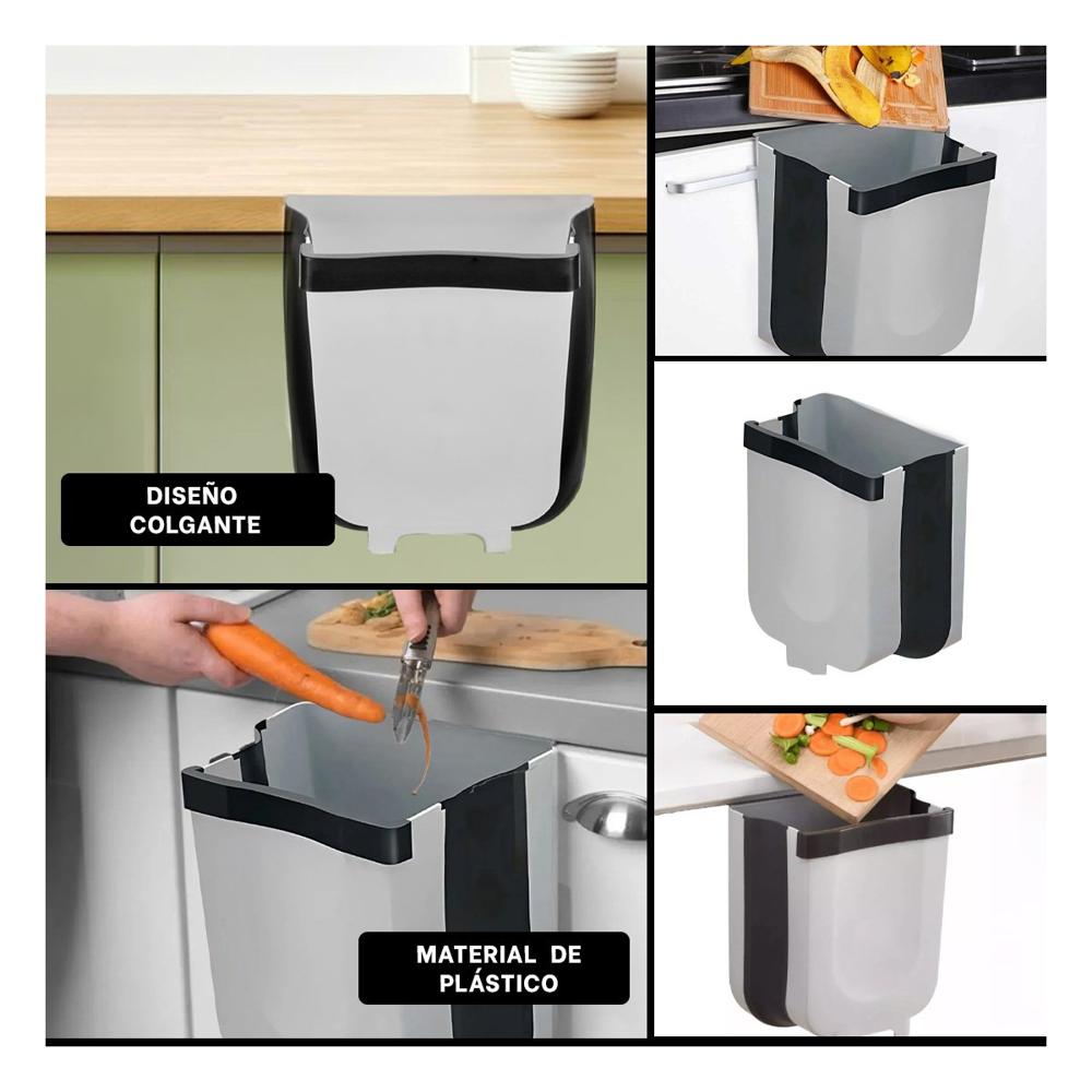 Deposite Plegable para Basura Mantiene Limpieza y Orden en Hogar y Cocina Y Ligas Regalo