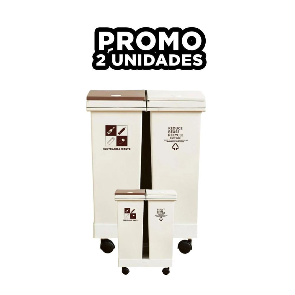 Pack2 Elemento Doble de Basura 40L para Uso Diario en Cocina Y Regalo Sticker