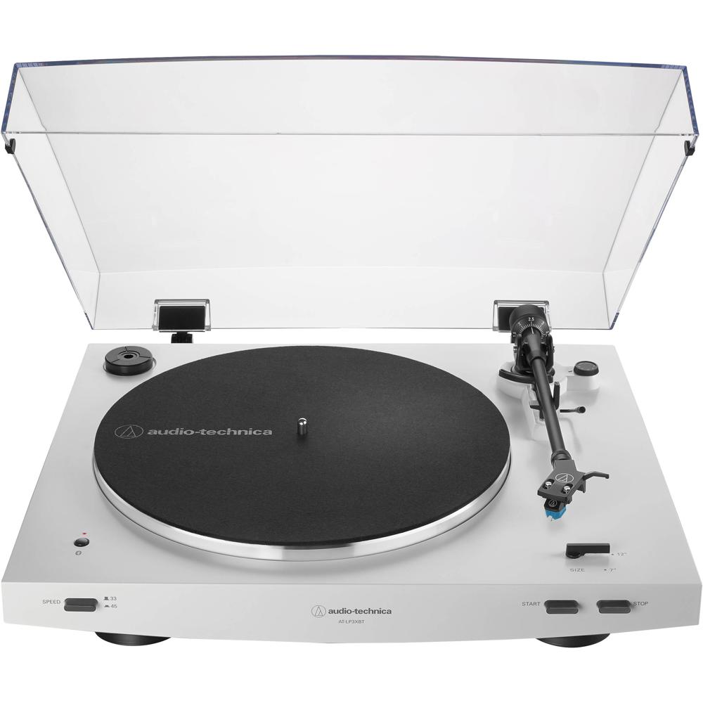 Audio-Technica Tocadiscos AT-LP3XBT Automático Bluetooth Blanco - Reproducción 33 un tercio y