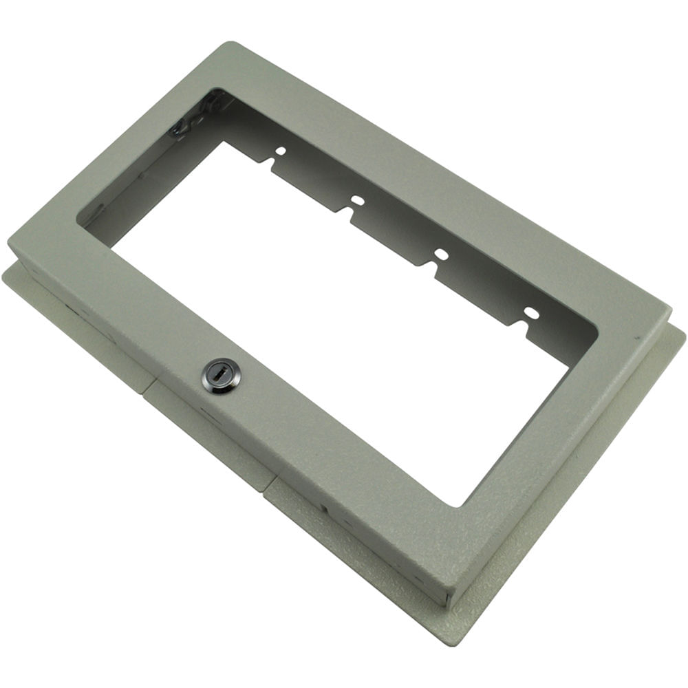 FSR Placa de Pared Montaje Superficial 4-Gang con Puerta Metálica y Ventana Acrílica
