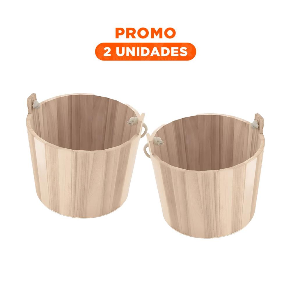 Pack2 Caja Rustica de Madera con Agarradera de Cuerda para Decoracion Natural Y Regalo Sticker