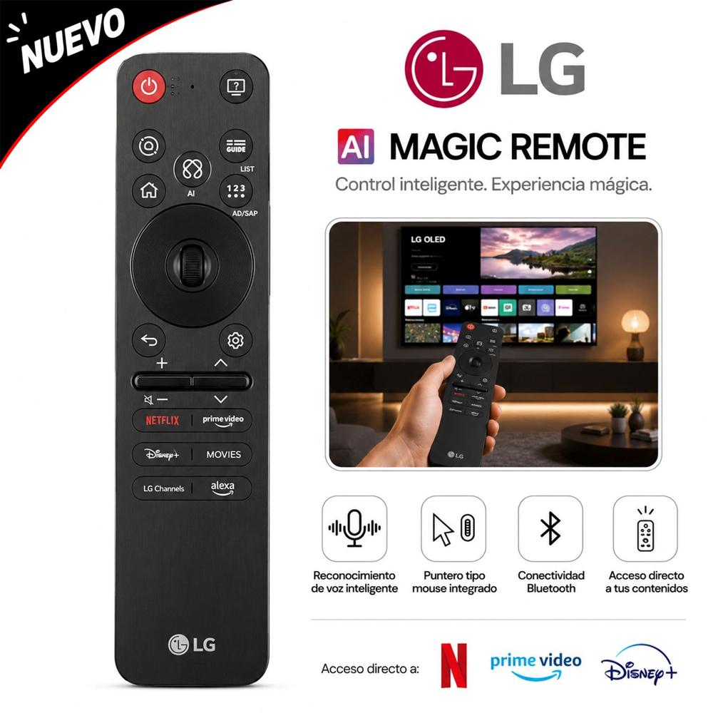 Control Magic LG MR25GA AI Modelo 2025 - Negro