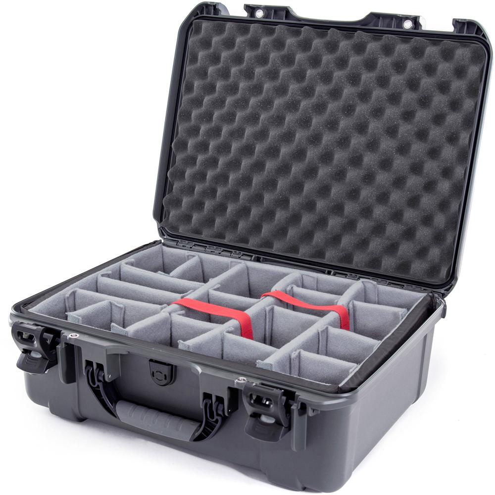 Nanuk 940 Funda Dura Grafito 36.7L con Divisores Acolchados Impermeable IP67 y Resina NK-7