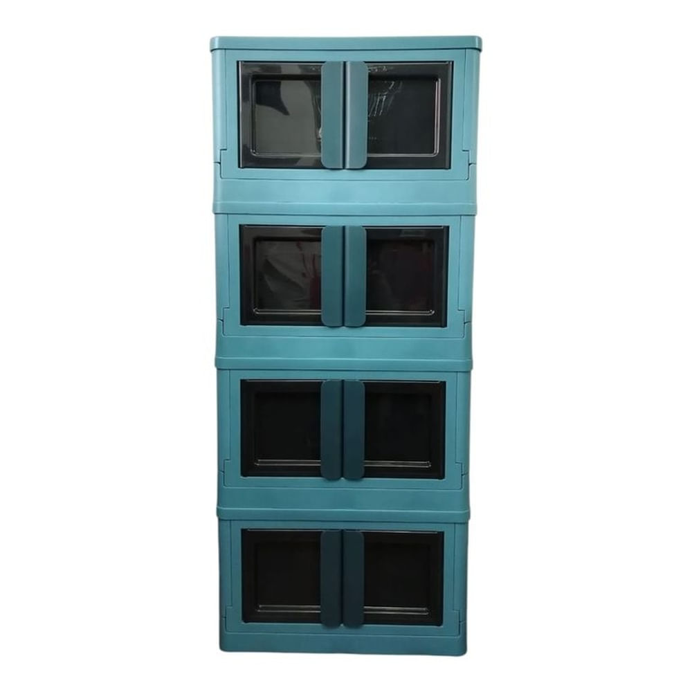 Gabinete Azul con ruedas 4 niveles/ Organizador mutifuncion 4 niveles