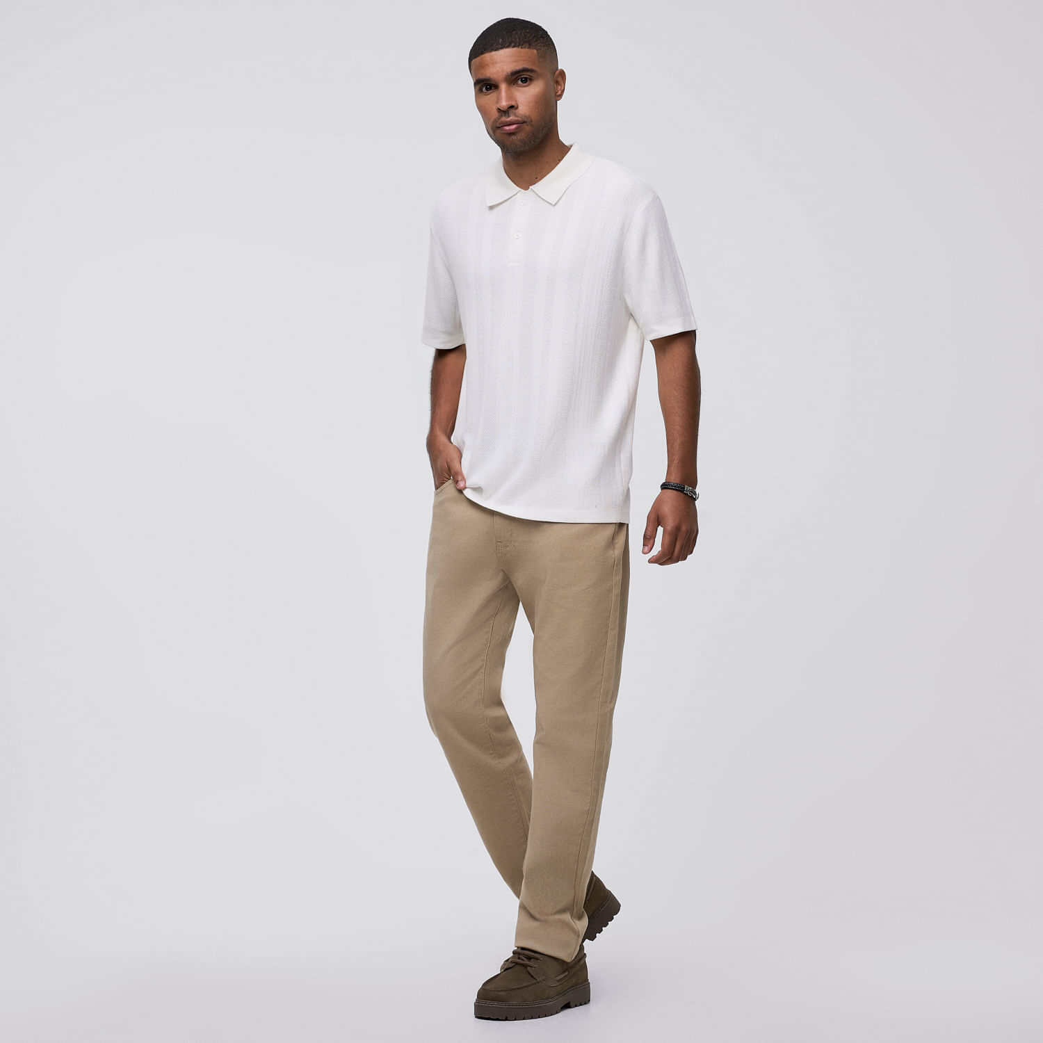 Pantalón Hombre 5 Bolsillos Malabar Beige Talla 36