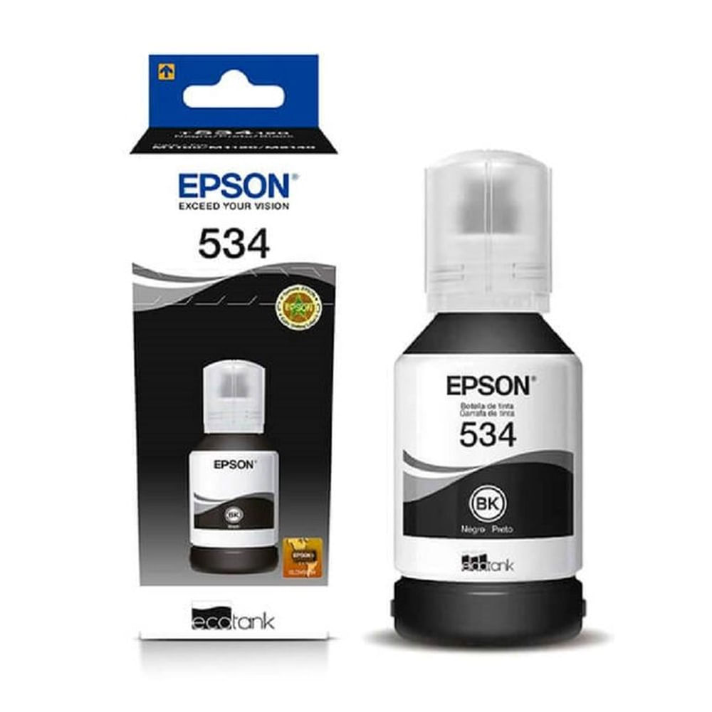 Tinta Epson T534 Negro EcoTank M1120, M3170, M2170 Original - 120ml