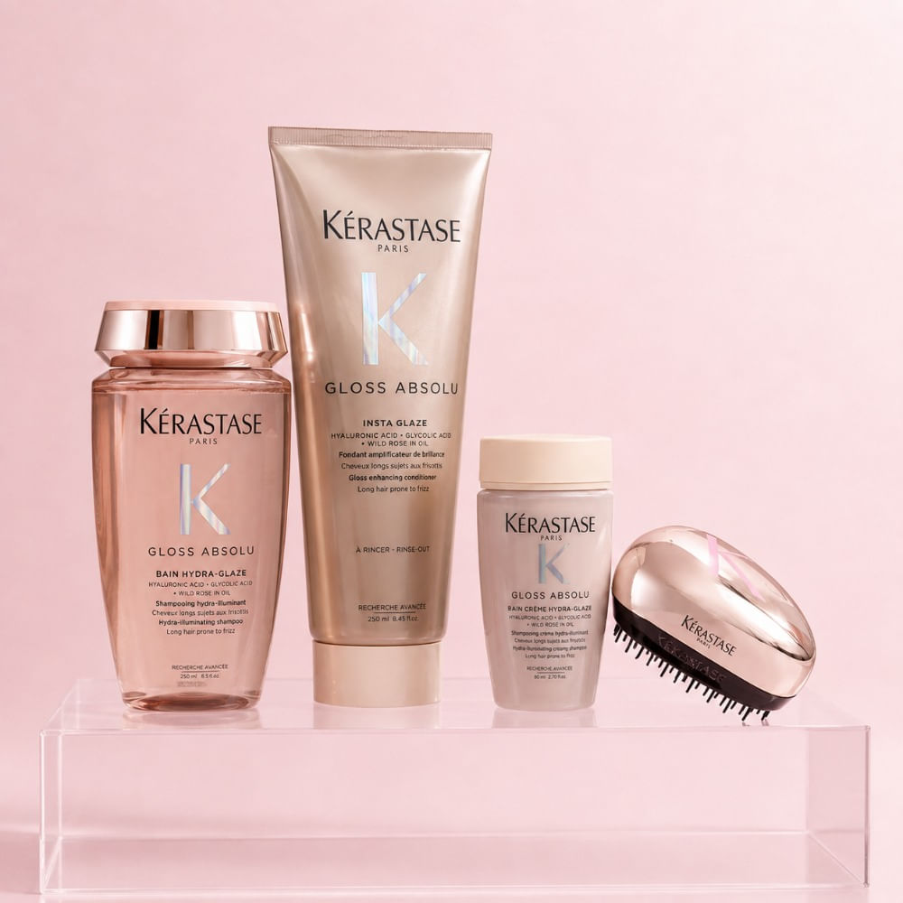 Kerastase gloss absolu pack brillo shampoo 250 ml acondicionador 250 ml travel