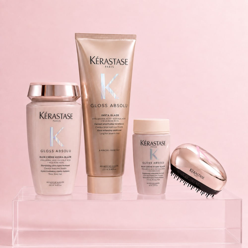 Kerastase gloss absolu pack 2 brillo shampoo 250 ml acondicionador 250 ml travel