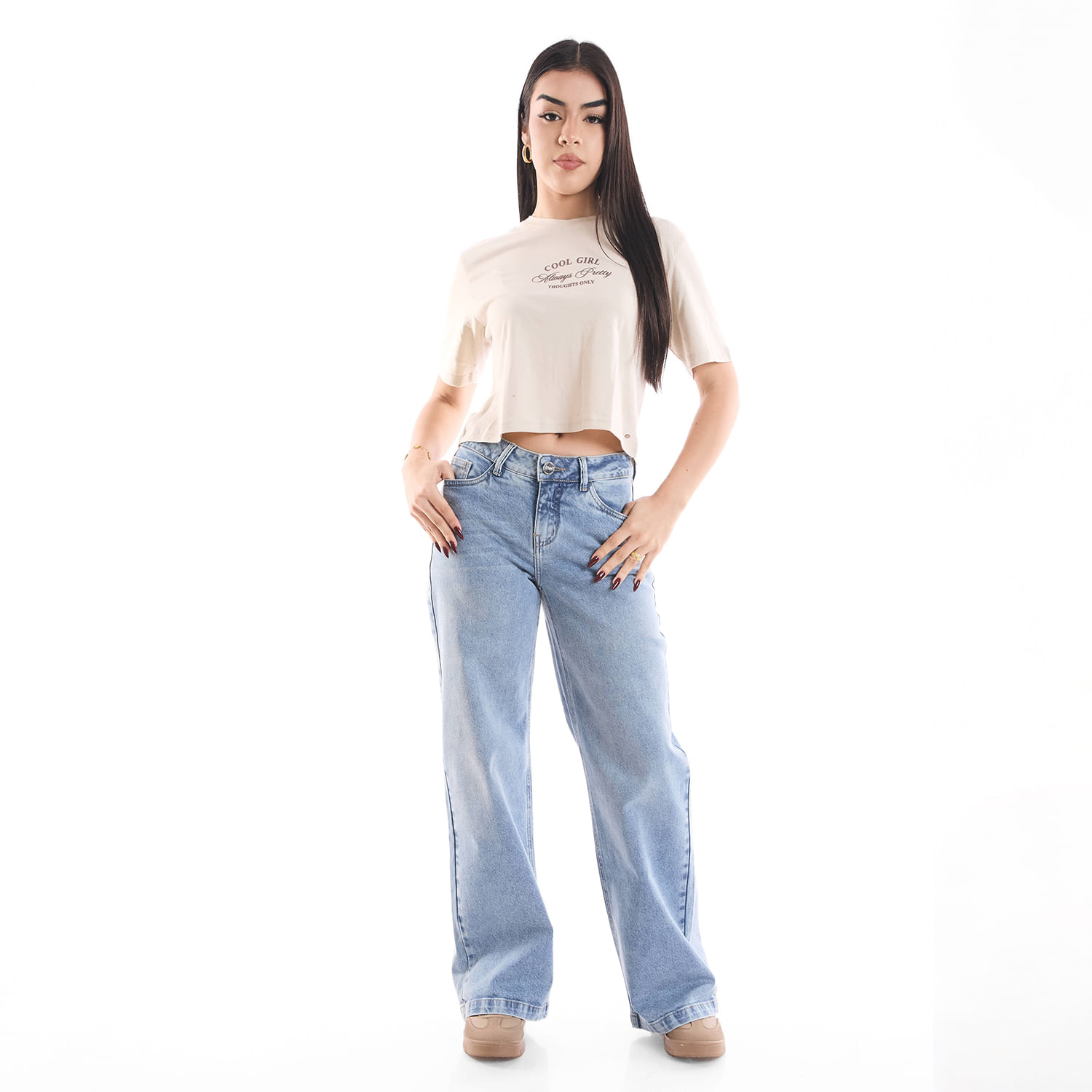 Jean Mujer Miluska Metal Straight Denim 30
