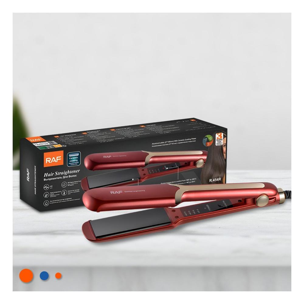 Plancha de Cabello Funcional para Rutina de Cuidado Personal Rojo Pro Y Notas