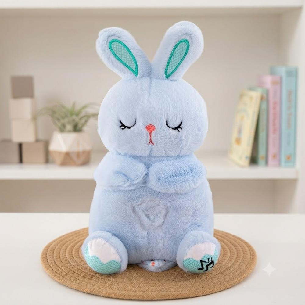 PELUCHE FELPA FORMA CONEJO CELESTE