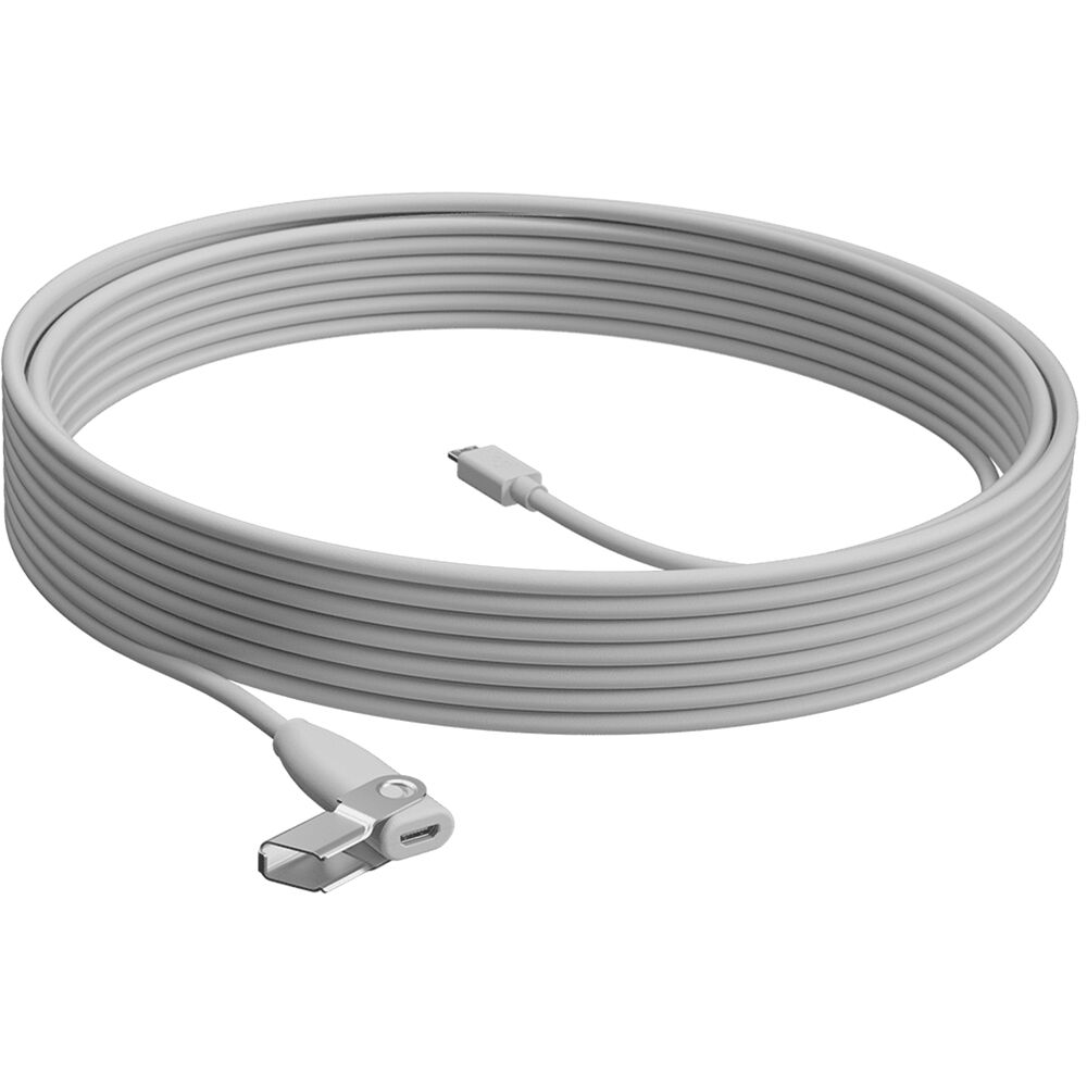 Logitech Rally Mic Pod Extension Cable 32.8' Conectores Propietarios Plenum-Rated y ECA-Ce