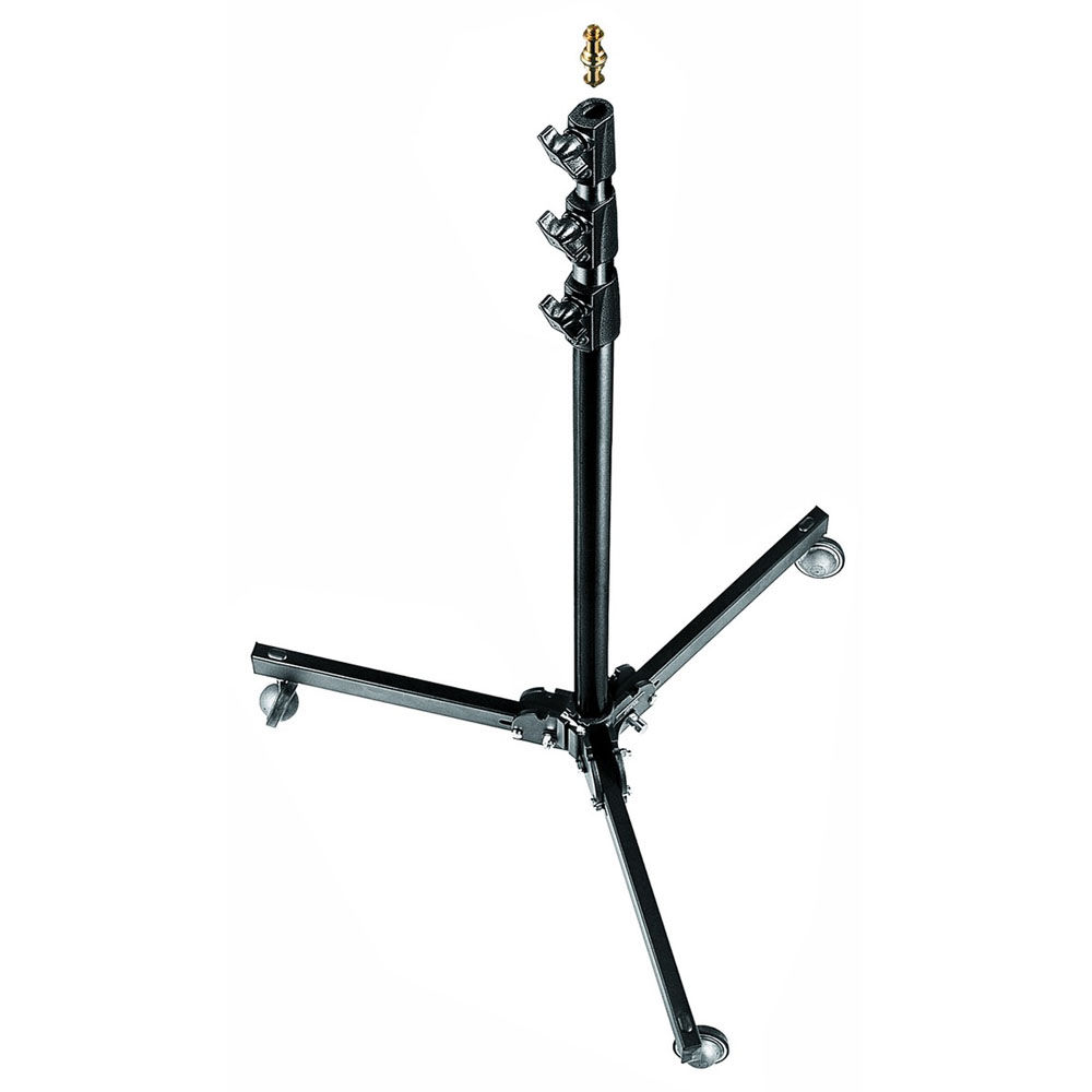 Manfrotto Soporte de Estudio 299B altura máxima 2.7 m carga 12 kg con base y ruedas