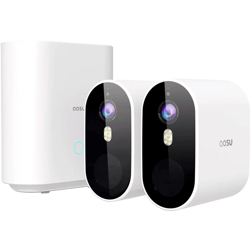 aosu Sistema de Cámaras de Seguridad Inalámbricas Pro 2K para Exterior con Visión Noctu