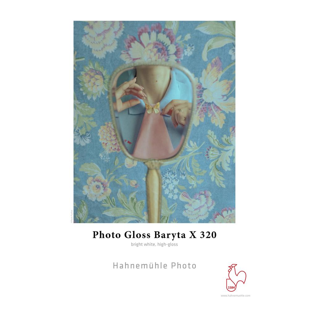 Hahnemuhle Papel Fotográfico Gloss Baryta X 320 rollo 24 pulgadas x 49 pies 320 gsm sin ácido