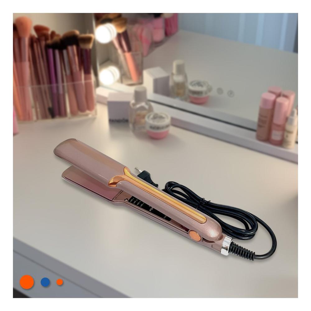 Plancha de Cabello de Calentamiento Rapido para Peinado Diario en Casa Dorado Y Papel Regalo