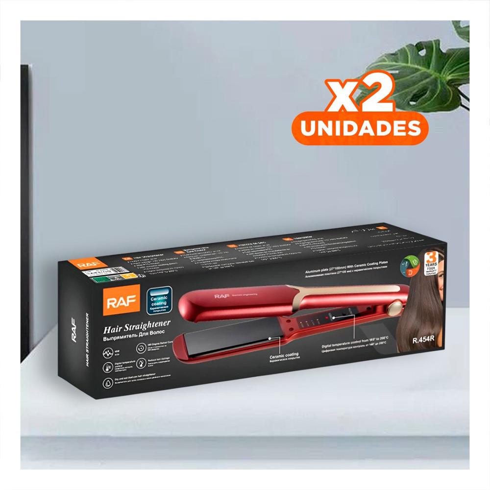 Pack4 Moldeador de Cabello Practico para Ondas Suaves y Brillo Rojo Casa