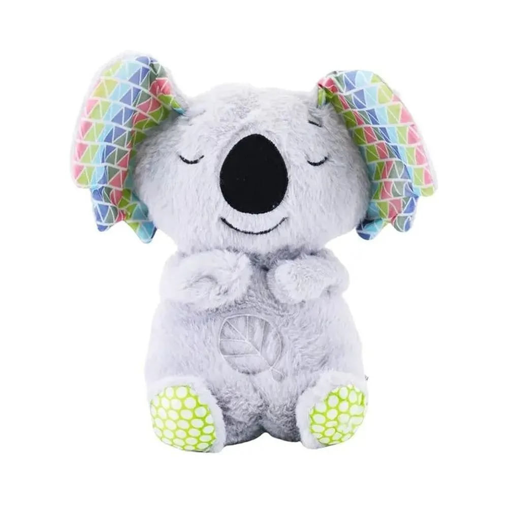 PELUCHE FELPA FORMA KOALA EFECTO RESPIRACION MUSICAL Y CON LUCES COLOR GRIS