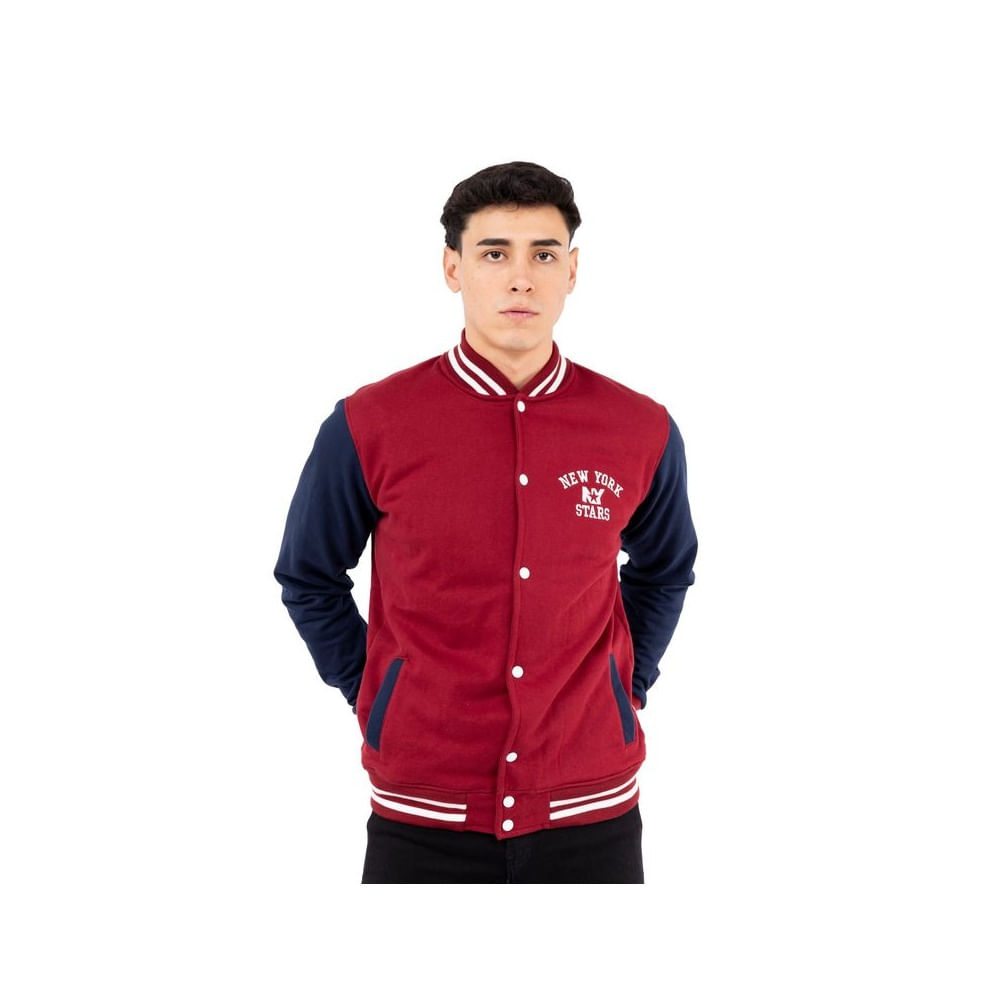 Casaca baseball New York Stars-Guinda M Guinda