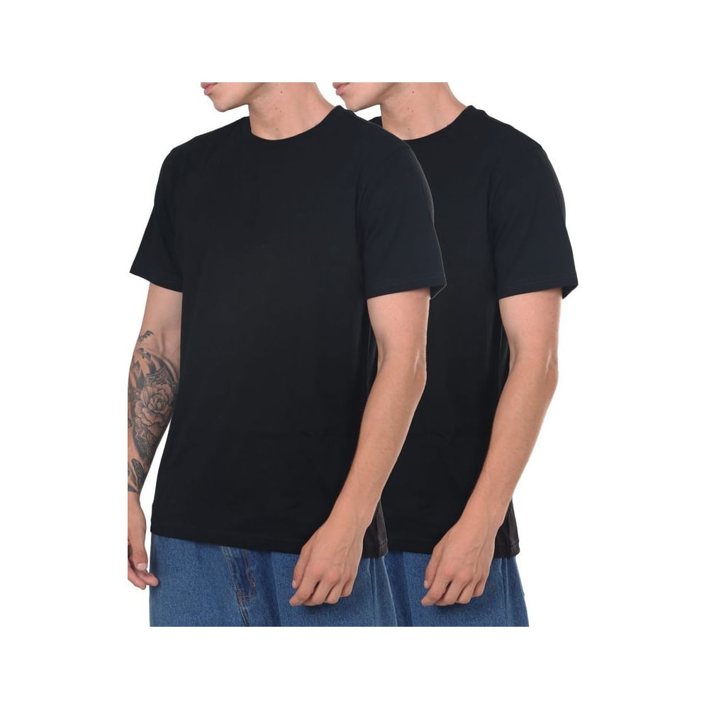 Pack Duo Negro Basico - Polo Negro manga corta S Negro
