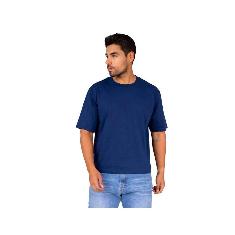 HPolosBoxy Fitt Azul M Azul Acero