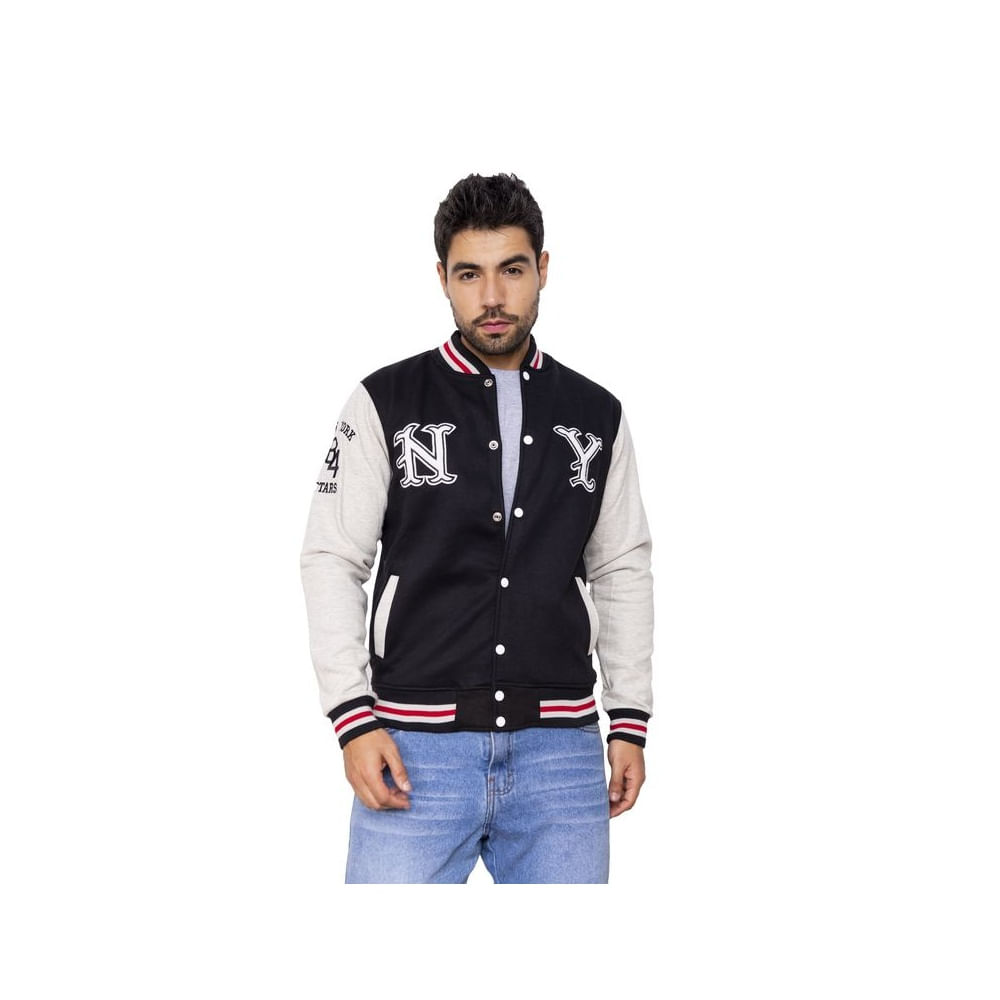 Casaca Modelo Americana-NY 84- Negro M Negro