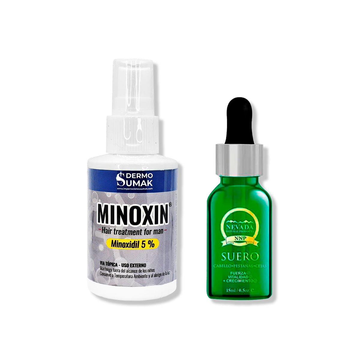 Locion Minoxin 60ml + Biotina Romero Crecepelo 15ml