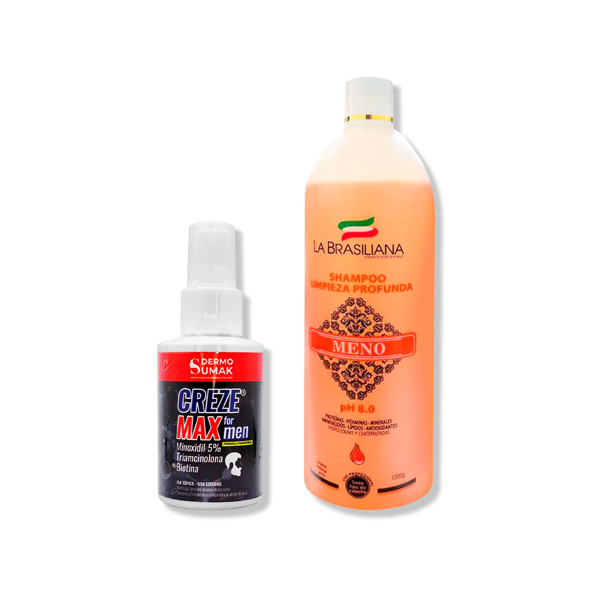 Locion Creze Max Formen 60ml + Shampoo Antiresiduo 1Lt