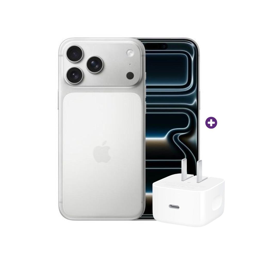 iPhone 17 Pro Max 256GB Esim Silver con Cubo 40W