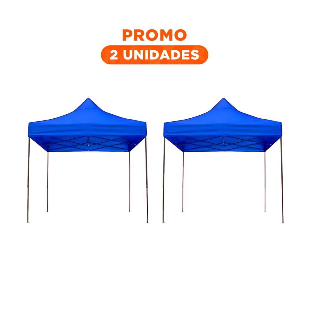 Pack2 Cobertor Plegable Color Azul de Facil Montaje con Dimensiones 3x3x2.3m Y Regalo Sticker