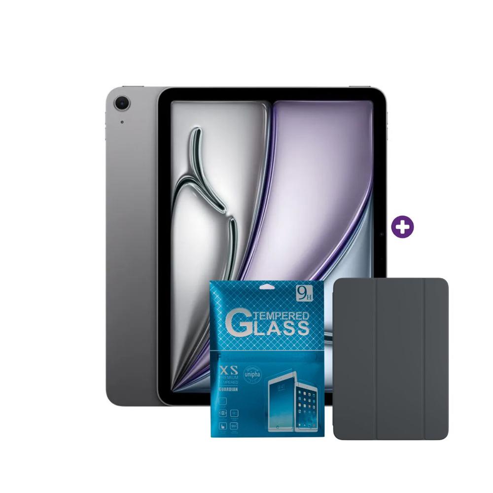 iPad Air 11 Pulgadas Chip M4 128 GB Wi-Fi iPad OS Spacegray con case protector y mica