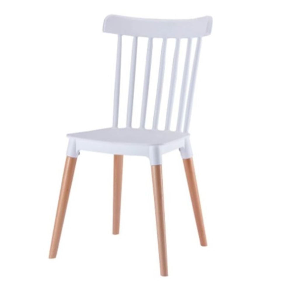 Silla Con Respaldo Modelo Nova Color Blanco