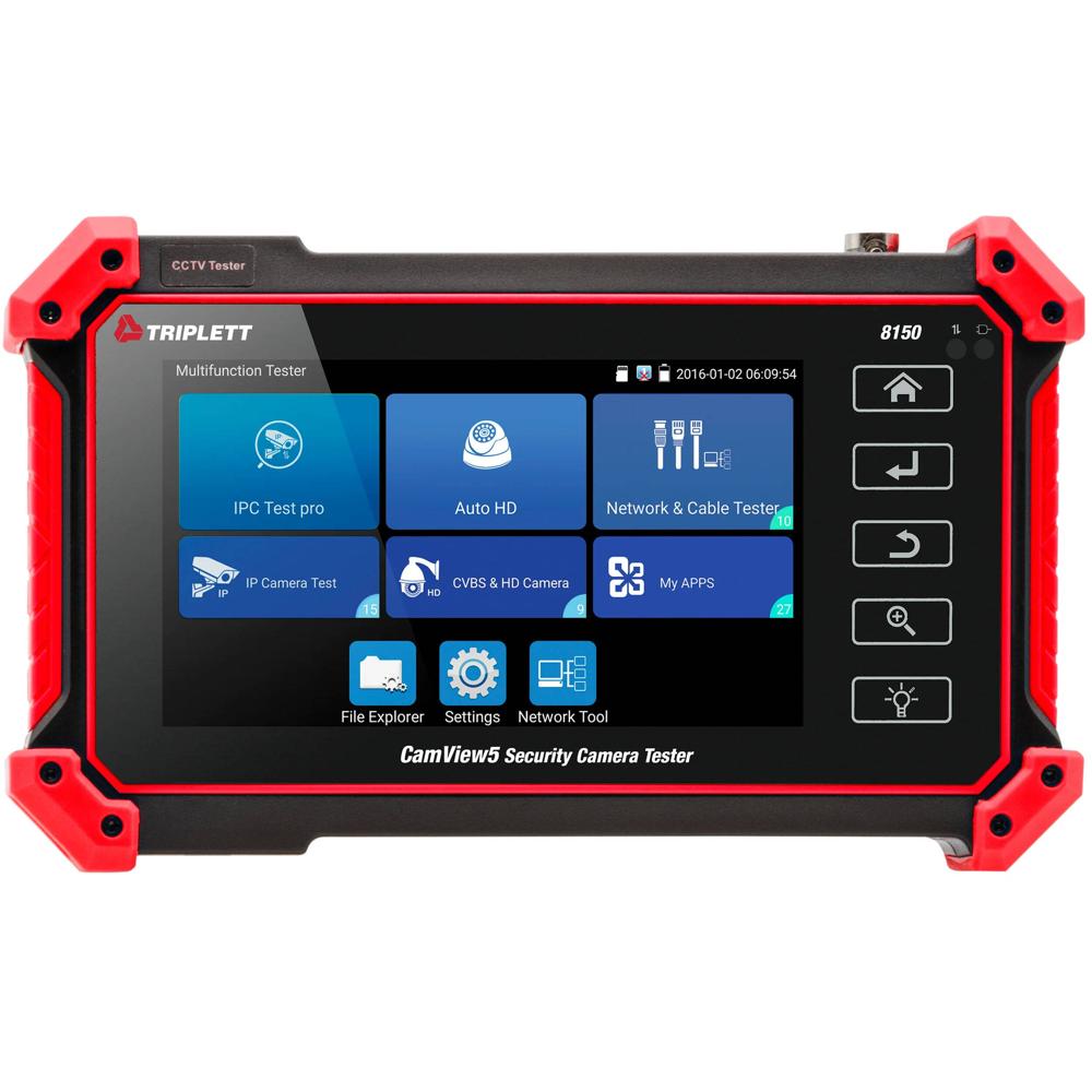 Triplett CamView IP Pro 8150 probador de cámaras de seguridad con pantalla táctil 5 pulgadas
