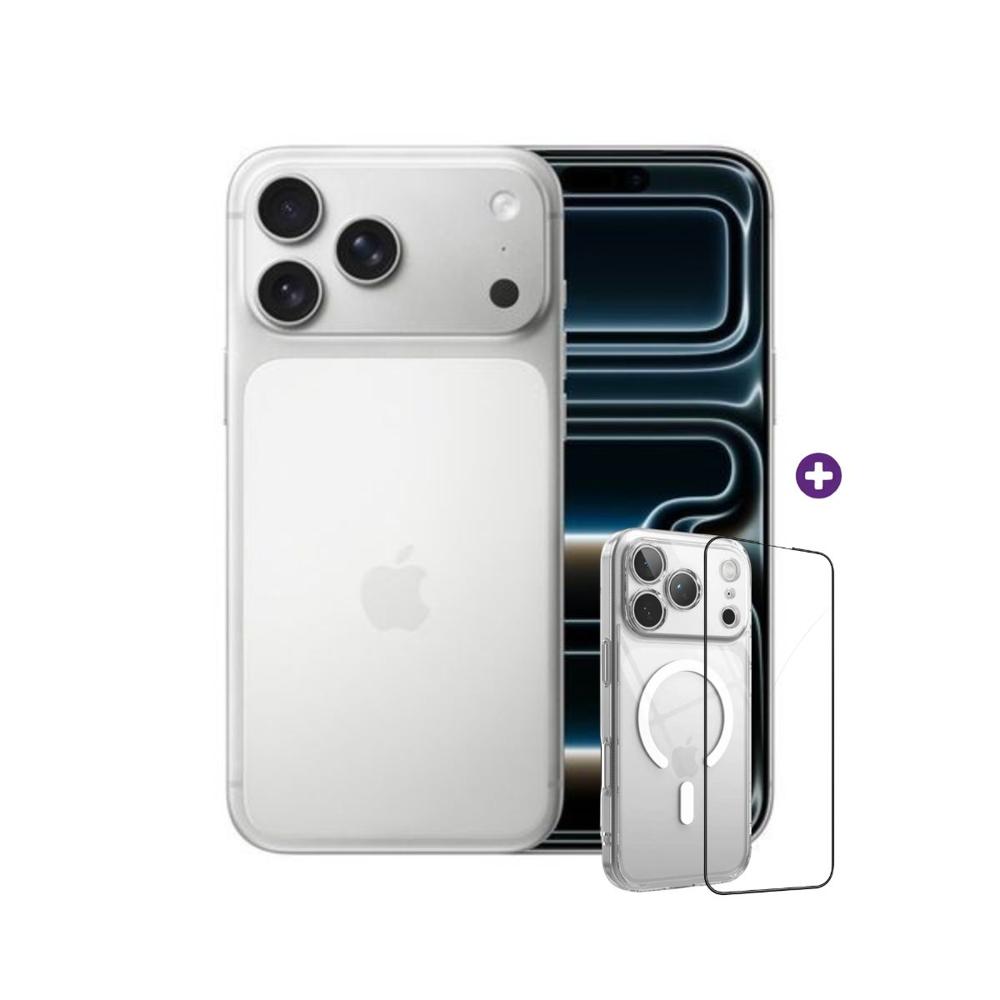 iPhone 17 Pro Max 256GB Esim Silver con Case y Mica