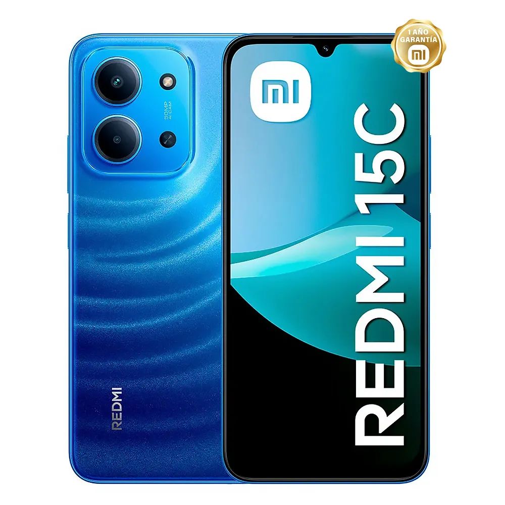 Celular Xiaomi Redmi 15c 128GB 4RAM Azul