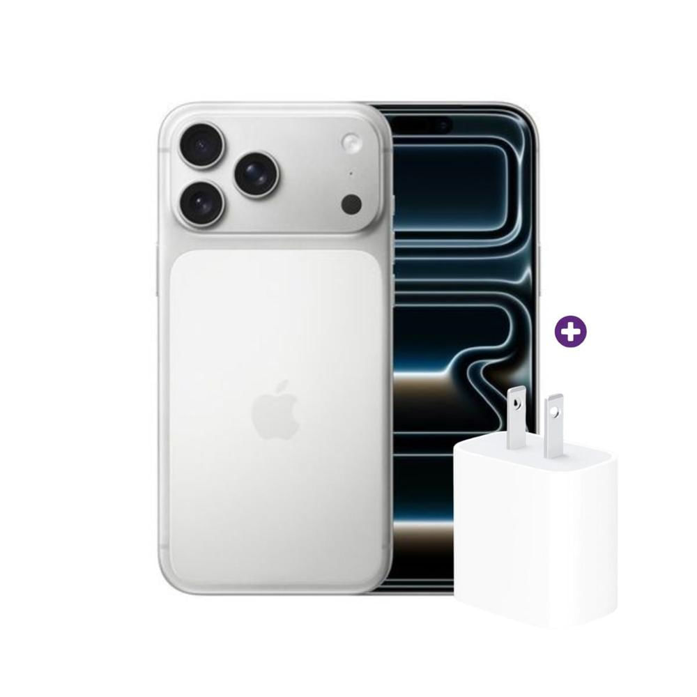 iPhone 17 Pro Max 256GB Esim Silver con Cubo 20W