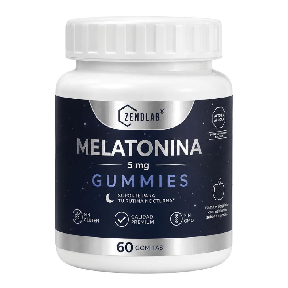 Melatonina Gomitas 60 Und Zendlab 5mg Green Apple