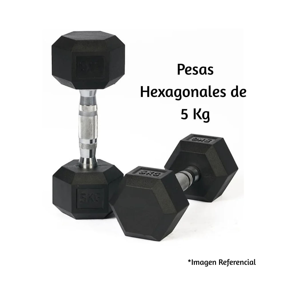 Par de Mancuernas Hexagonales 15 Kg